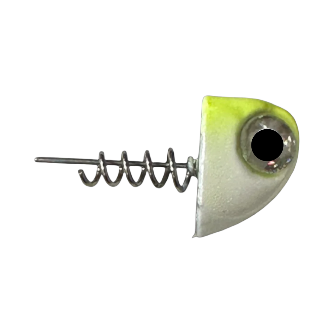 6" SlideBait Jigheads - R&R Tackle Co. | Premium Saltwater Fishing Tackle. This jighead design allows you to choose the hook that best fits your fishing line and underwater terrain. 