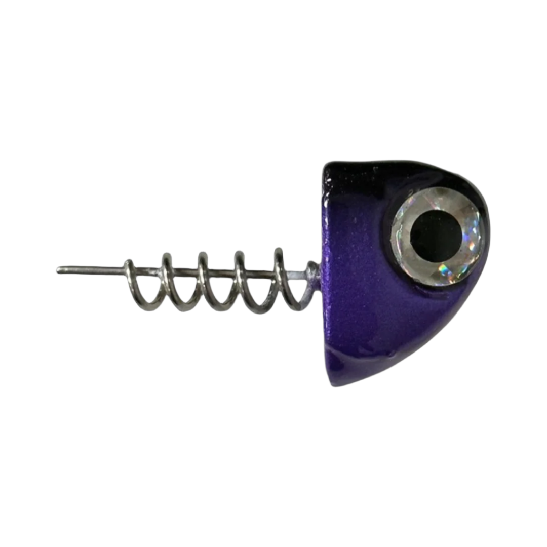 6" SlideBait Jigheads - R&R Tackle Co. | Premium Saltwater Fishing Tackle. This innovative design allows the line-through lure to slide up the leader when the fish jumps or makes a run, reducing the chances of the fish getting off the hook.  
