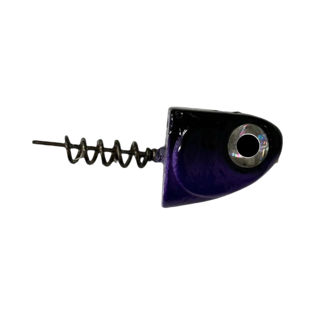 5" SlideBait Jigheads - R&R Tackle Co. | Premium Saltwater Fishing Tackle. This innovative design allows the line-through lure to slide up the leader when the fish jumps or makes a run, reducing the chances of the fish getting off the hook.  