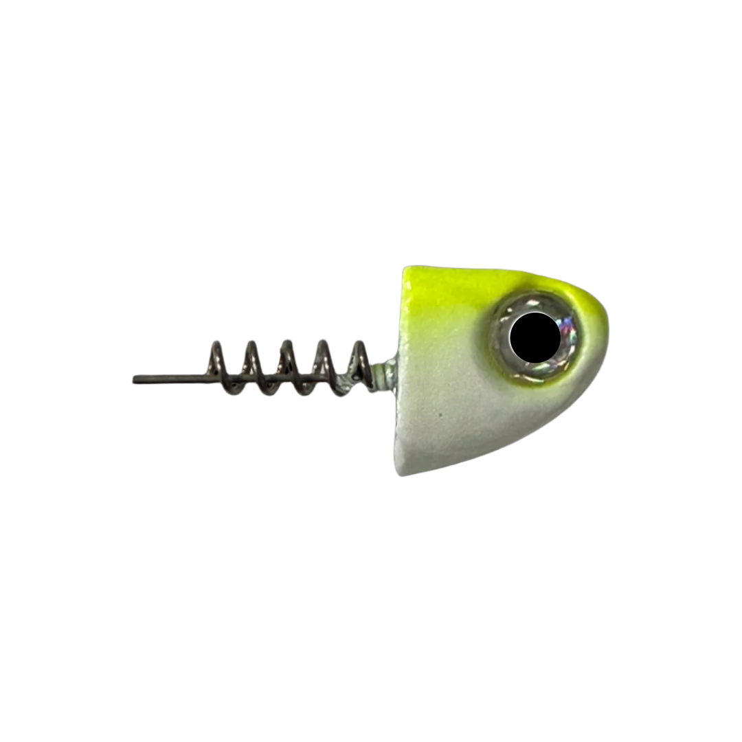 5" SlideBait Jigheads - R&R Tackle Co. | Premium Saltwater Fishing Tackle. This jighead design allows you to choose the hook that best fits your fishing line and underwater terrain. 