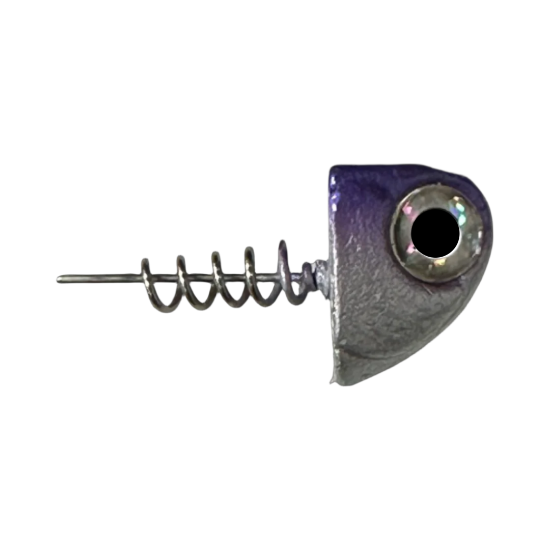 5" SlideBait Jigheads - R&R Tackle Co. | Premium Saltwater Fishing Tackle.  This jighead screws onto the soft plastic tail, preventing damage and extending the life of the lure. 