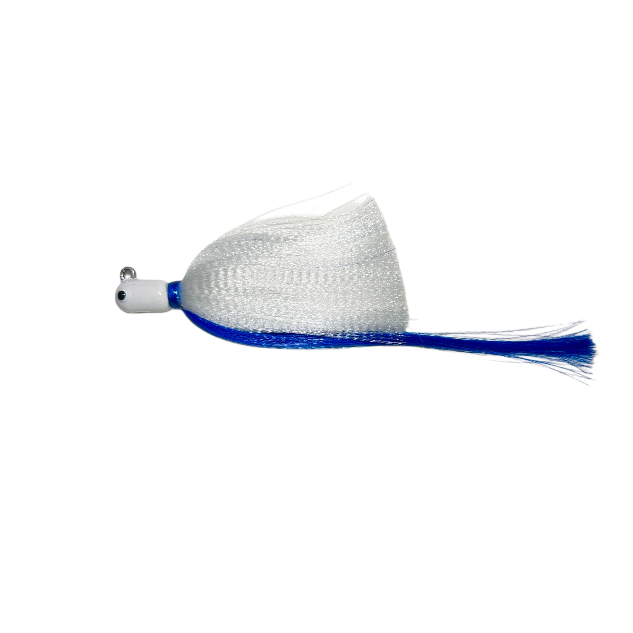 R&R Tackle Flare Hawk WH/WH/BL, Flare Hawk, Crimped Hair, Strong 8/0 Hook, Flared Profile