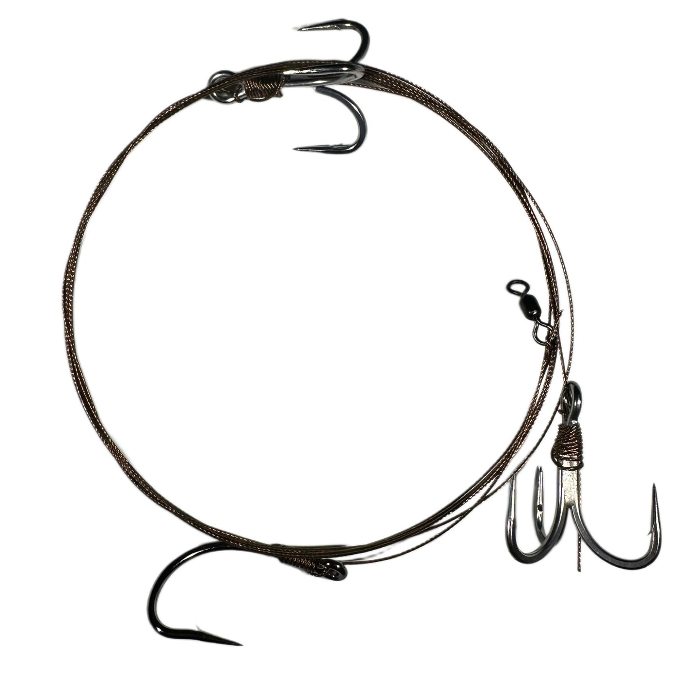 Wahoo Stinger Rigs. R&R Tackle Co. | Premium Saltwater Fishing Tackle.  The Wahoo Stinger Rig is built for high-speed strikes and brutal runs, giving anglers the confidence to target one of the ocean’s fastest predators. Constructed with 90 lb wire, this rig offers excellent bite protection while maintaining the flexibility needed for a natural bait presentation.