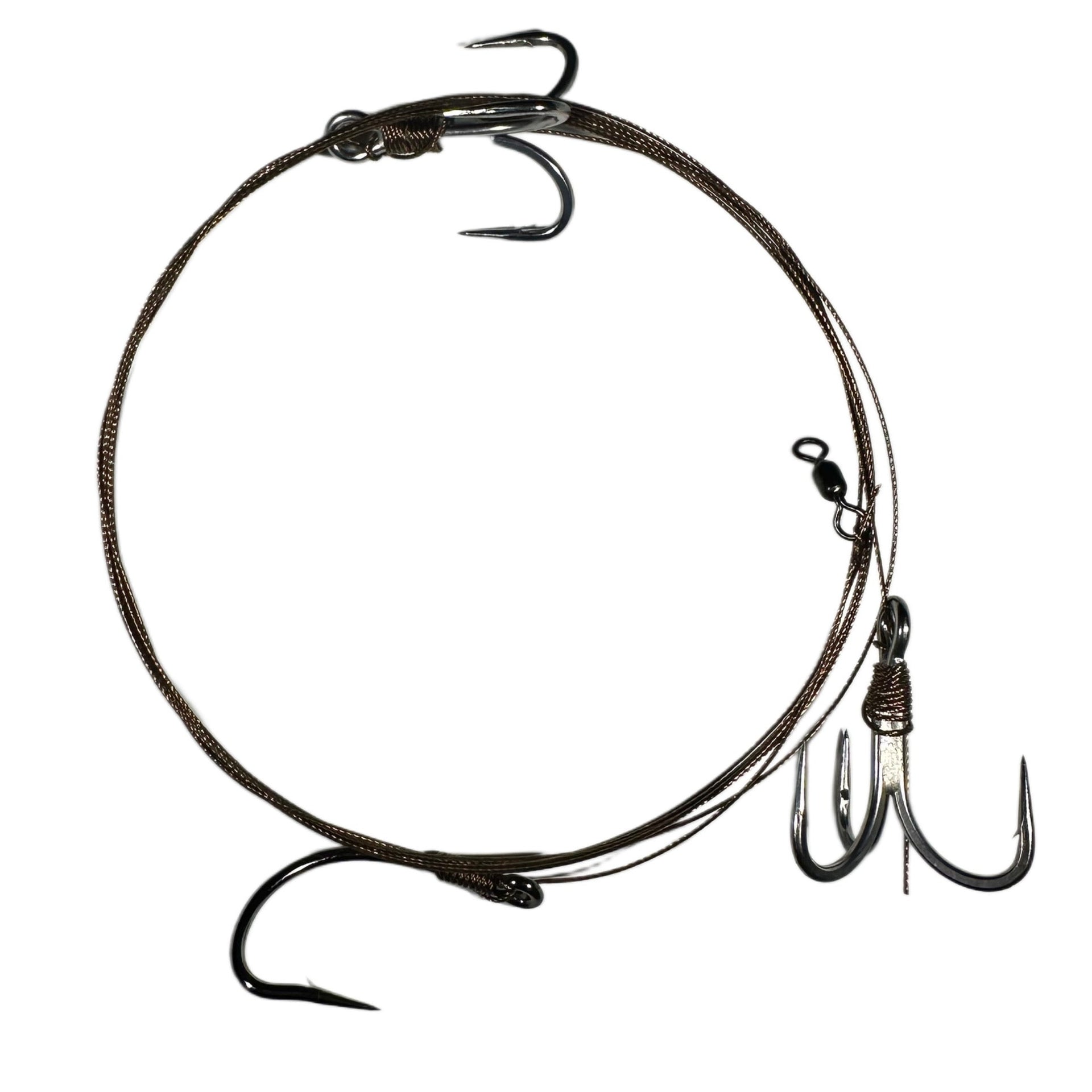 Wahoo Stinger Rigs. R&R Tackle Co. | Premium Saltwater Fishing Tackle.  The Wahoo Stinger Rig is built for high-speed strikes and brutal runs, giving anglers the confidence to target one of the ocean’s fastest predators. Constructed with 90 lb wire, this rig offers excellent bite protection while maintaining the flexibility needed for a natural bait presentation.