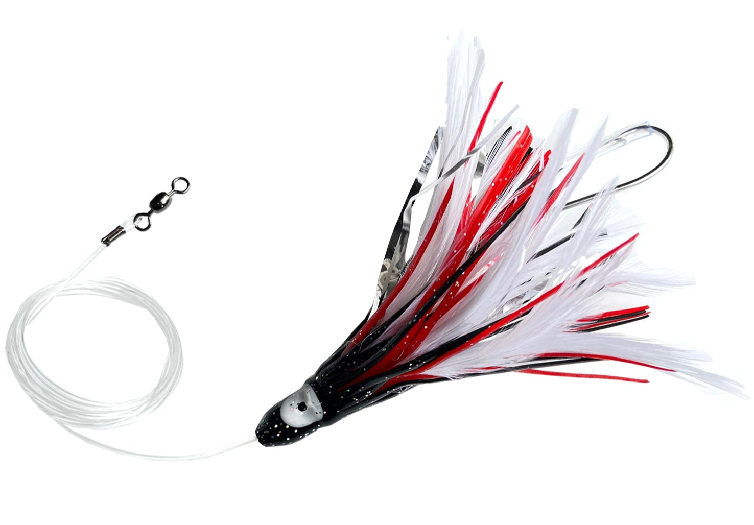 Mahi Magnet Black/Red Dolphin Lure MMBKRD4