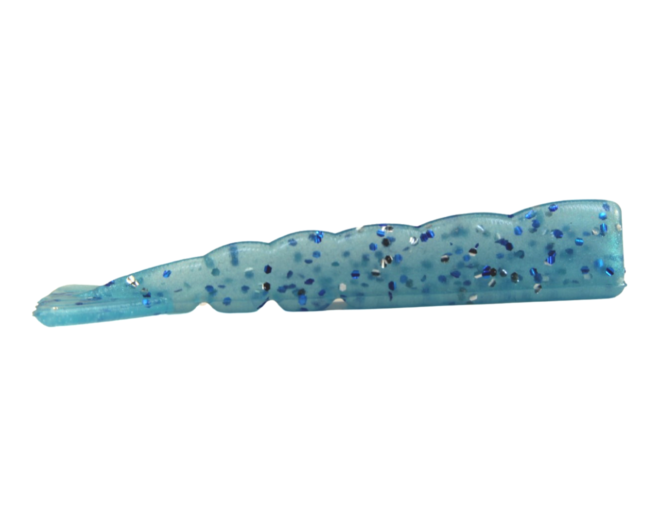 3inShrimp_Tail-Aqua-R&R Tackle Co. | Premium Saltwater Fishing Tackle. Their design, paired with a Mustad 2X Strong Black Nickel hook, provides the strength and durability needed to withstand the fight against big and aggressive fish.