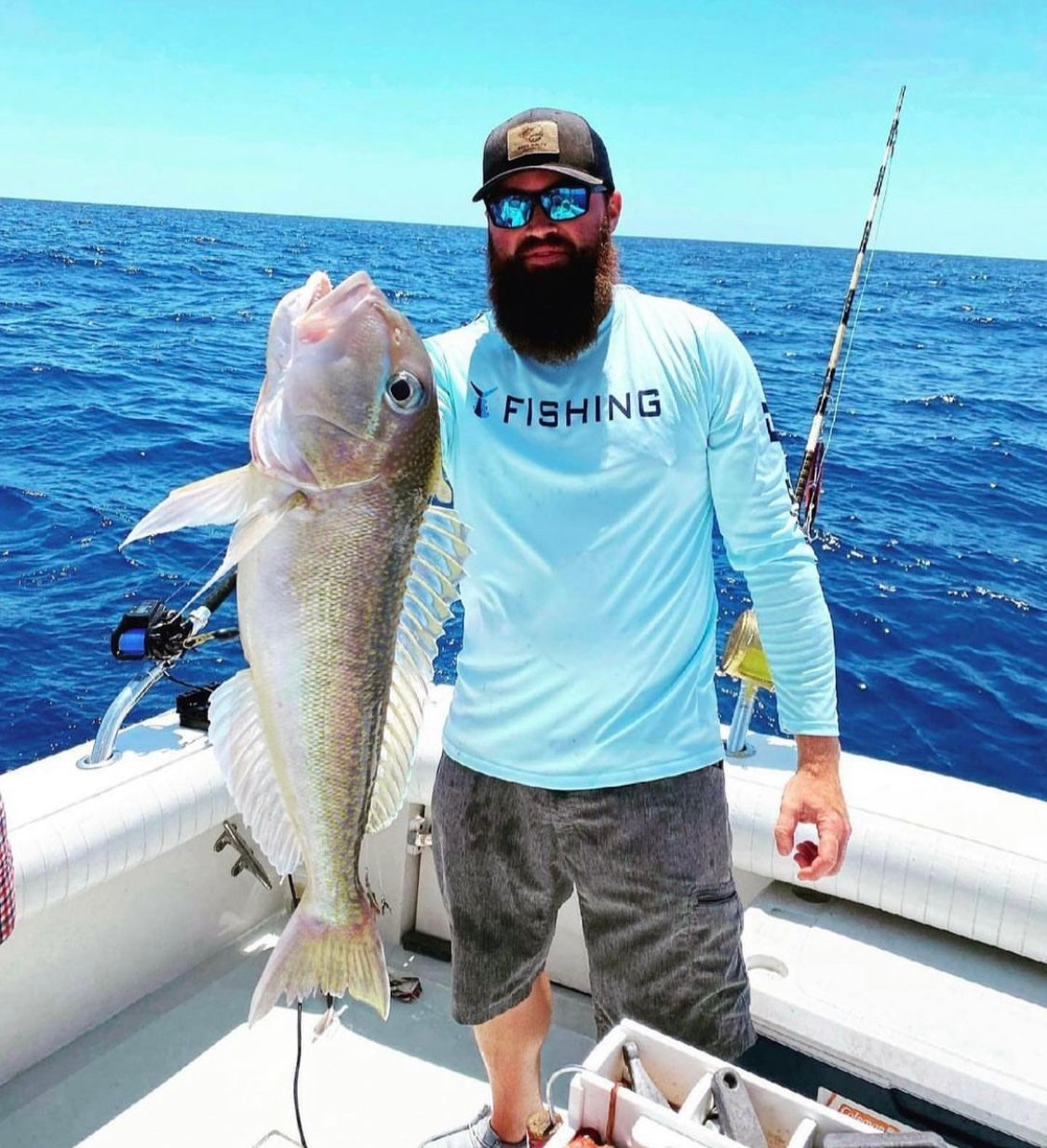 Deep_drop_fishing _R&R Tackle Co. | Premium Saltwater Fishing. Giant tilefish fishing off texas using r and r tackle deep drop rigs.