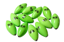 Kite Floats-Lime - R&R Tackle Co. | Premium Saltwater Fishing Tackle. Made from high-density foam with nickel-plated brass inserts, they offer excellent corrosion resistance, reduce friction, and protect your line from wear — helping you avoid losing fish due to line breaks.