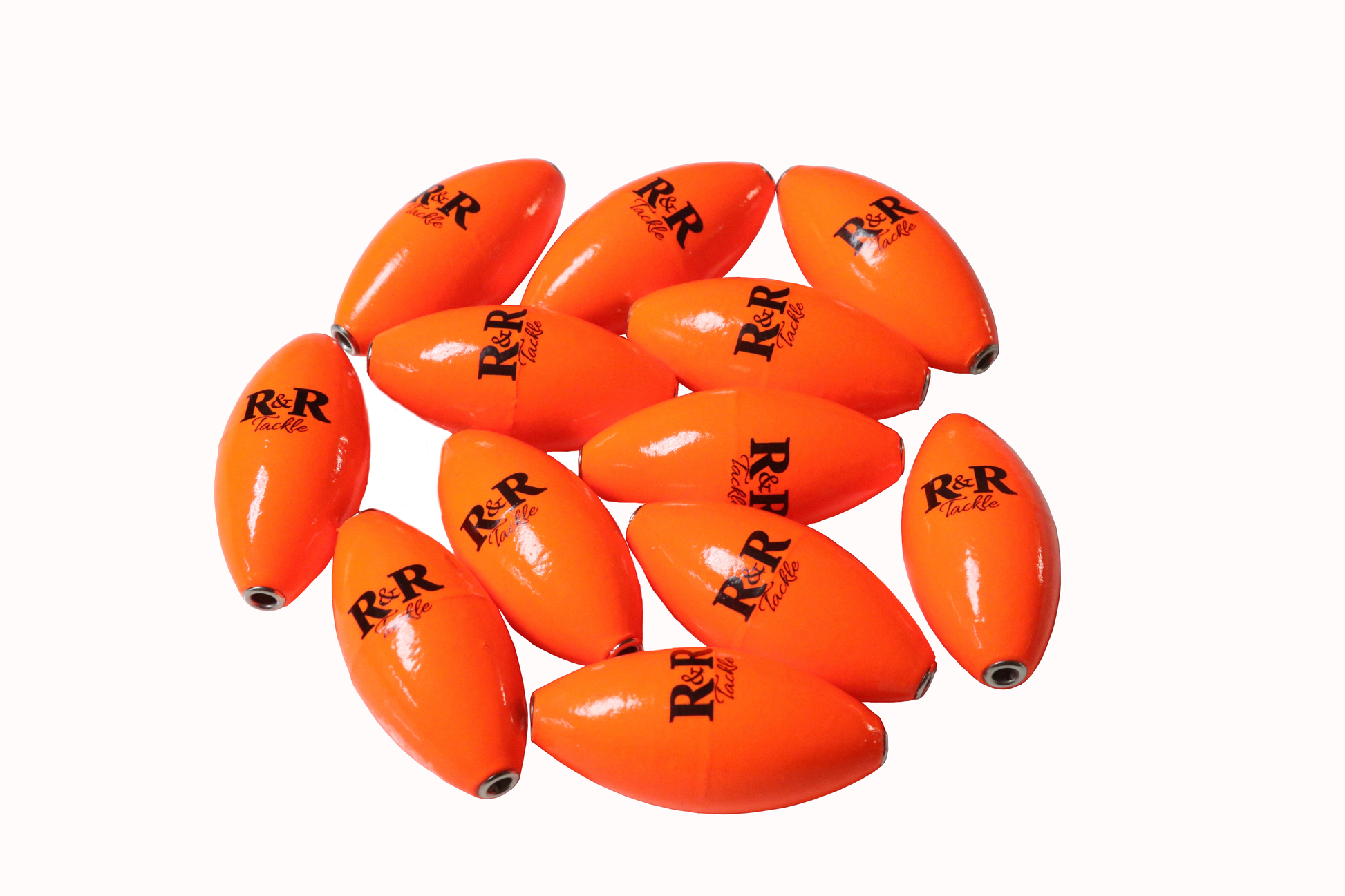 Kite Floats -Orange- R&R Tackle Co. | Premium Saltwater Fishing Tackle. Thanks to their two layers of UV-protected paint, these floats are highly visible even under strong sunlight, making them perfect for offshore fishing or low-visibility conditions.
