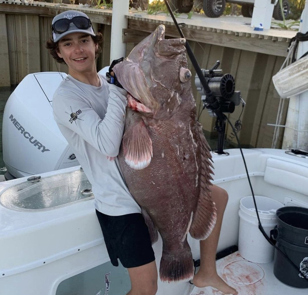 deep dropping in the bahamas for giant mystic grouper using randr taackle deep drop rigs. LP Reels