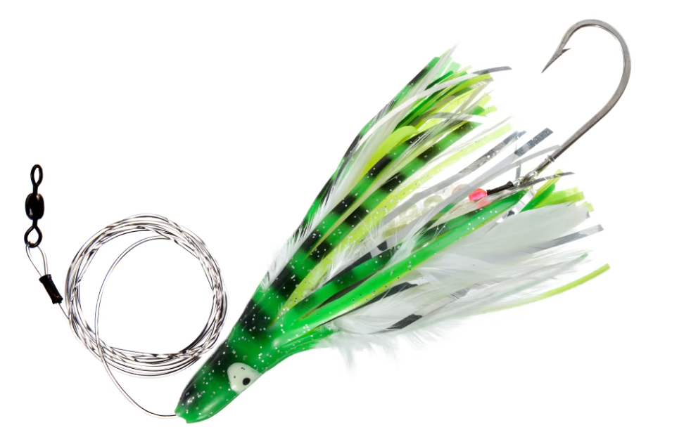 R&R Mmgry6* Skirted Dolphin Lure w/ Mustad Stiff-Rigged 7766 Mustad